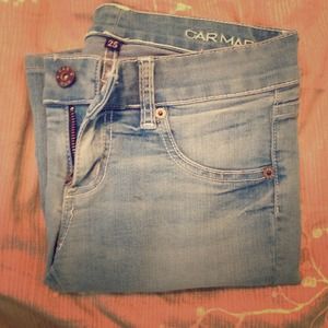 CARMAR skinny light ankle crop jeans