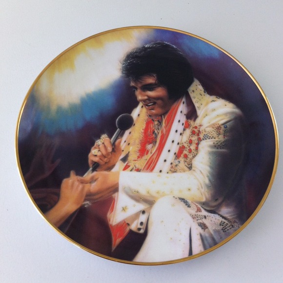 Elvis Presley collection plate.