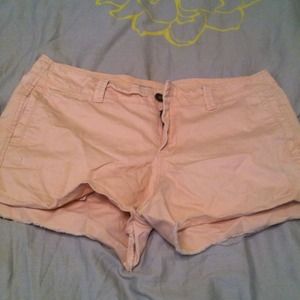 Pale pink shorts