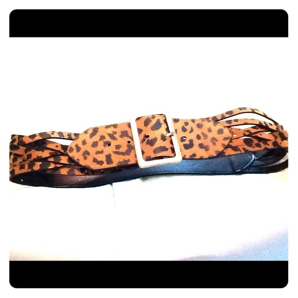 Betsey Johnson Accessories - Betsy Johnson leopard Belt