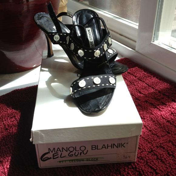 Celgun black hells-by Manolo Blahnik