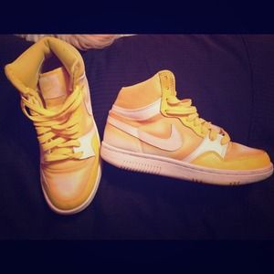 Yellow High Top Nikes