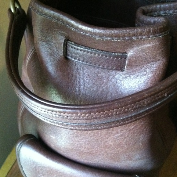 Chocolate Brown Leather Coach Backpack