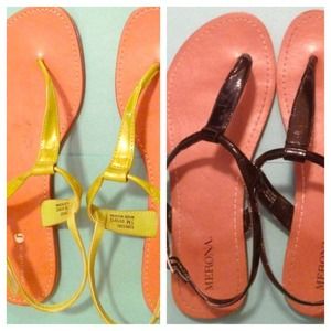 Cute Black Sandals & Green Sandals Bundle