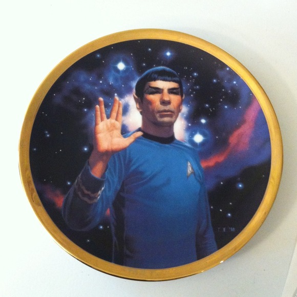 SPOCK-star trek plate