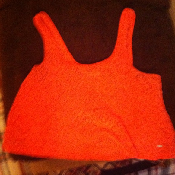 Neon orange Aeropostale crop tanktop.