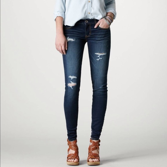 NWT Dark Destroy Wash Super Skinny Leg Jegging