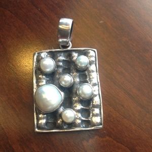 Stirling Silver & Pearl Pendant ON HOLD!!!