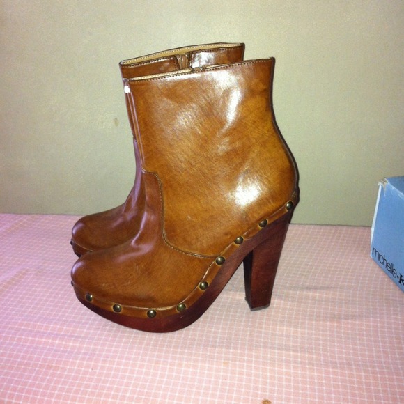 Studded ankle booties