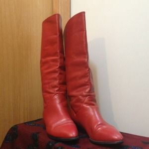 Bandolino Red Leather Boots