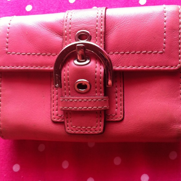 Authentic pink coach wallet