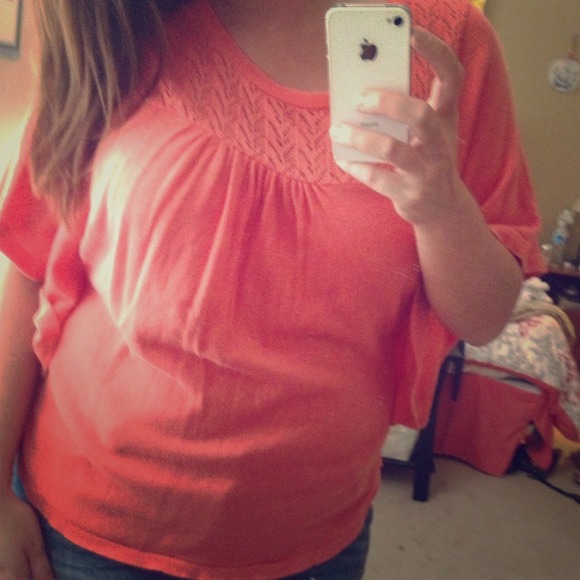 Coral hippie shirt