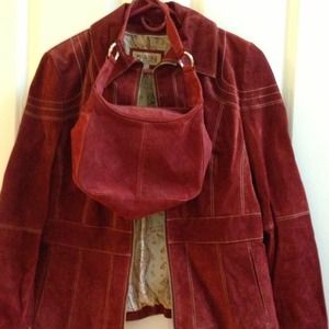 Wilsons  suede  jacket n purse