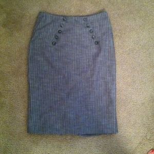 Pencil skirt.