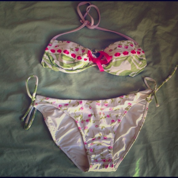 Flowered Bathing suit