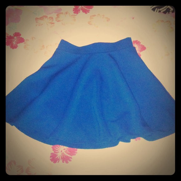cute blue circle skirt