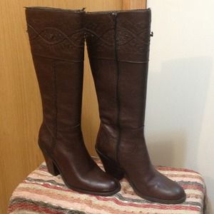 Coldwater Creek Braid & Stitch Knee Boot