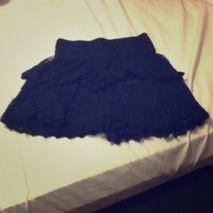 black lacy shorts