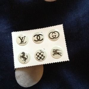 Black and white designer home buttonsn