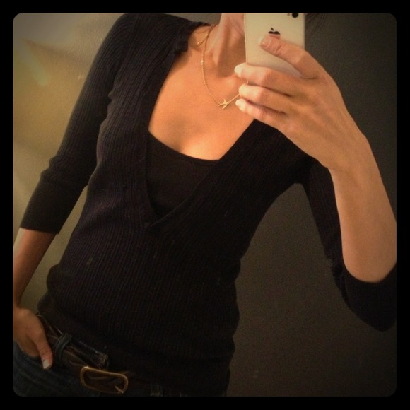 SOLD GAP Deep V-neck sweater