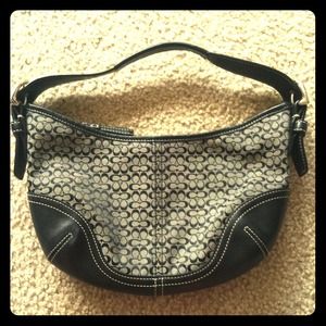 Mini signature Coach purse