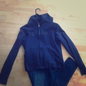 **SOLD** blue Aerie zip up hoodie