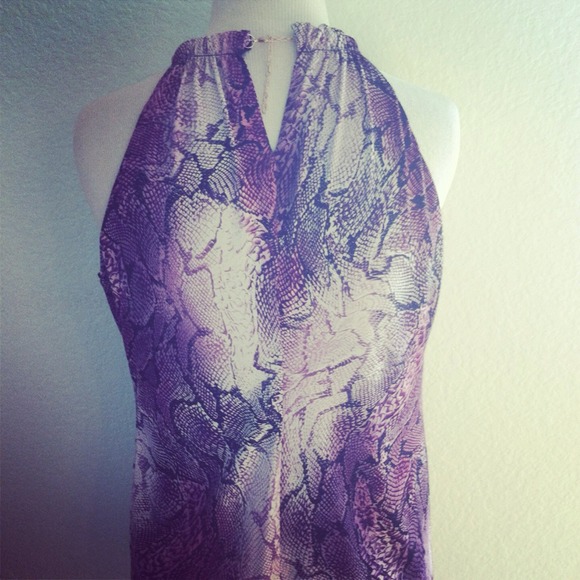 *NWT* Golden Chain Halter - Purple Snakeskin ๐ - Picture 4 of 4