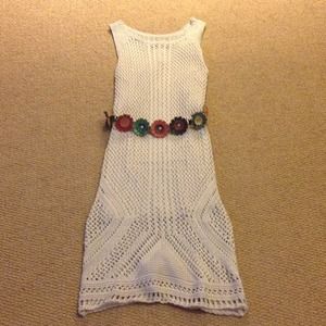 RESERVED bundle of crochet dress and mint tank