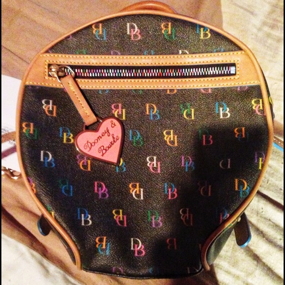 Dooney & Bourke Handbags - Dooney & Bourke Brown It Bag Circle Backpack