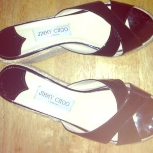 BLK Jimmy Choo Summer Wedges