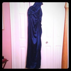 Adrianna Papell One Shoulder Twist Gown