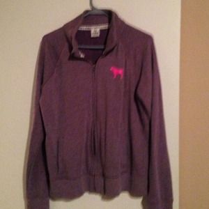 Victoria's Secret pink full zip sweatshirt