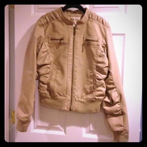 faux leather jacket