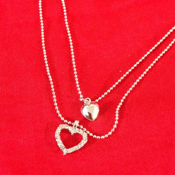 Double heart necklace !!!!