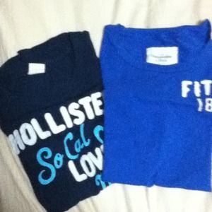 "SOLD" and Abercrombie shirts