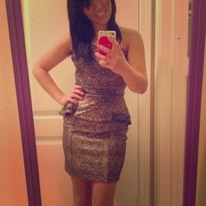 Golden girl peplum inspired mini - love culture!