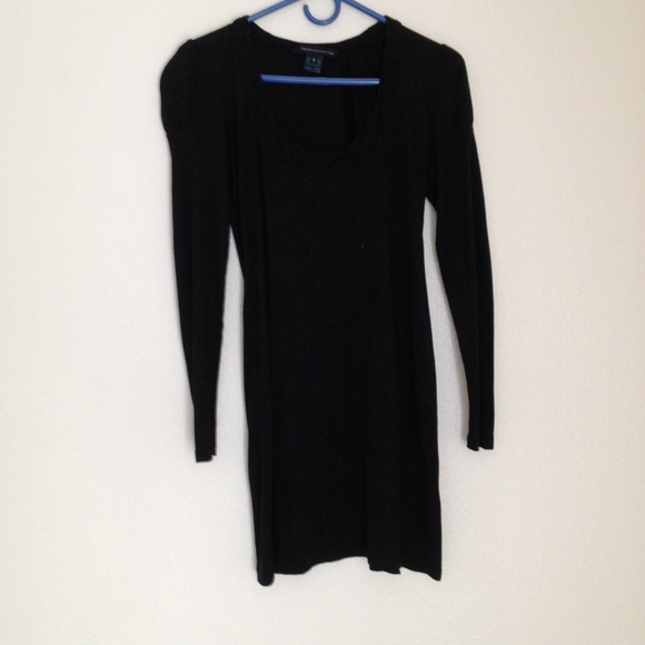 French connection black sparkely dress