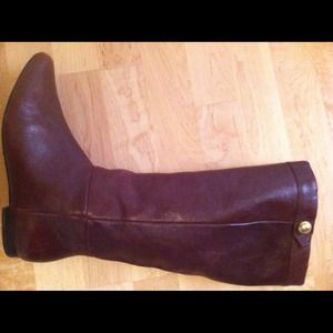 Leather riding boots