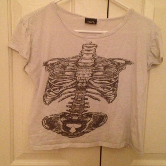 Skelton Shirt. B&W