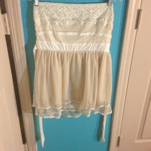 Cute summer strapless top