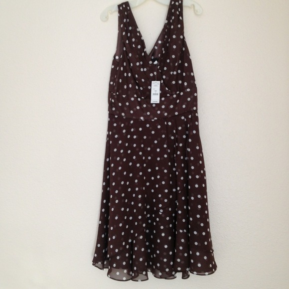 White house black market polka for dress