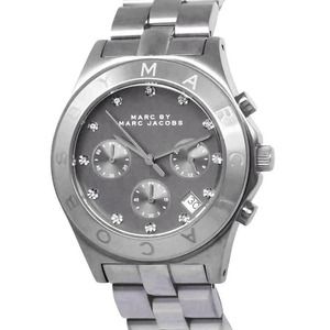 SOLD! MARC JACOBS gunmetal chronograph blade watch