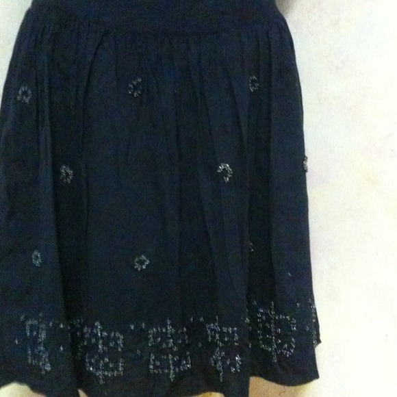 AE navy skirt with embellishments - Picture 3 of 3