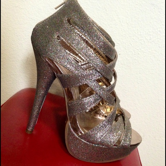 Soft Gold Gladiator heels.