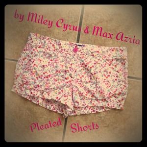 Pleated Shorts by Miley Cyrus & Max Azria
