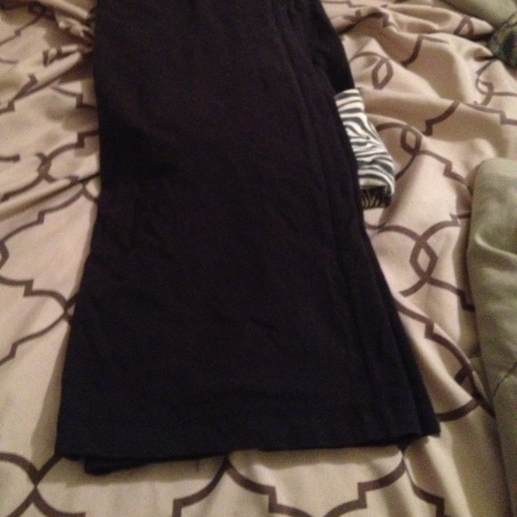 Zebra print black yoga pants - Picture 2 of 3