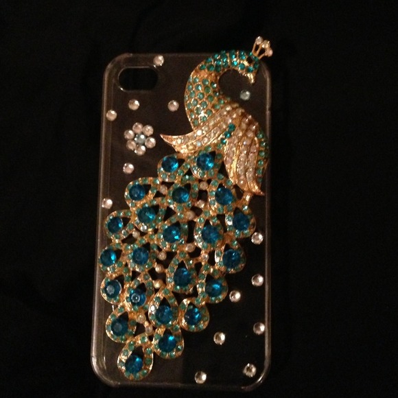 Accessories - Beautiful iPhone 4 - 4s peacock case bling SALE!