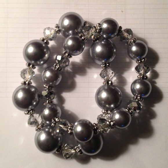Party bracelet-silver sparkly
