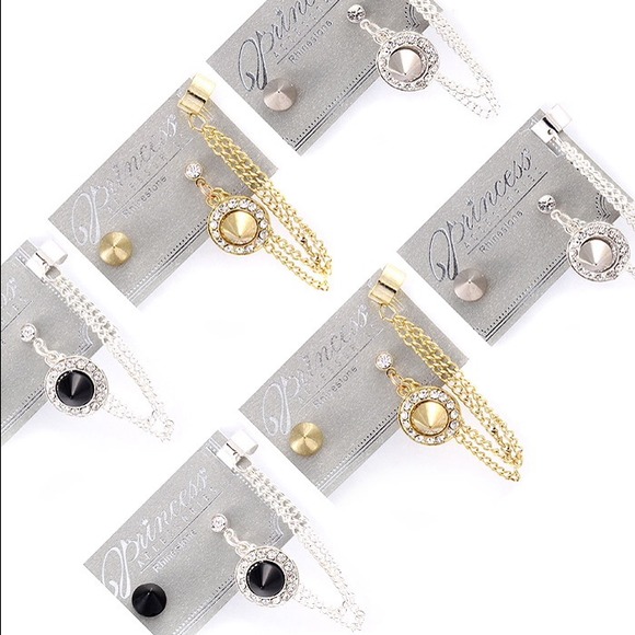 Earring and ear cuff sets