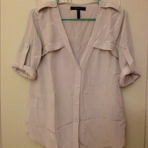 BCBG silver blouse